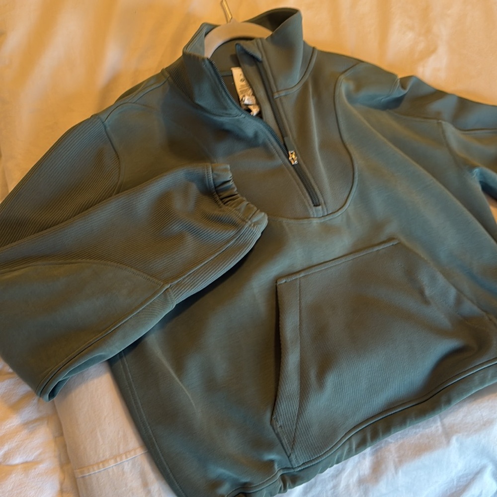 lululemon athletica Green Half-Zip Pullover Hoodie - Picture 6 of 11